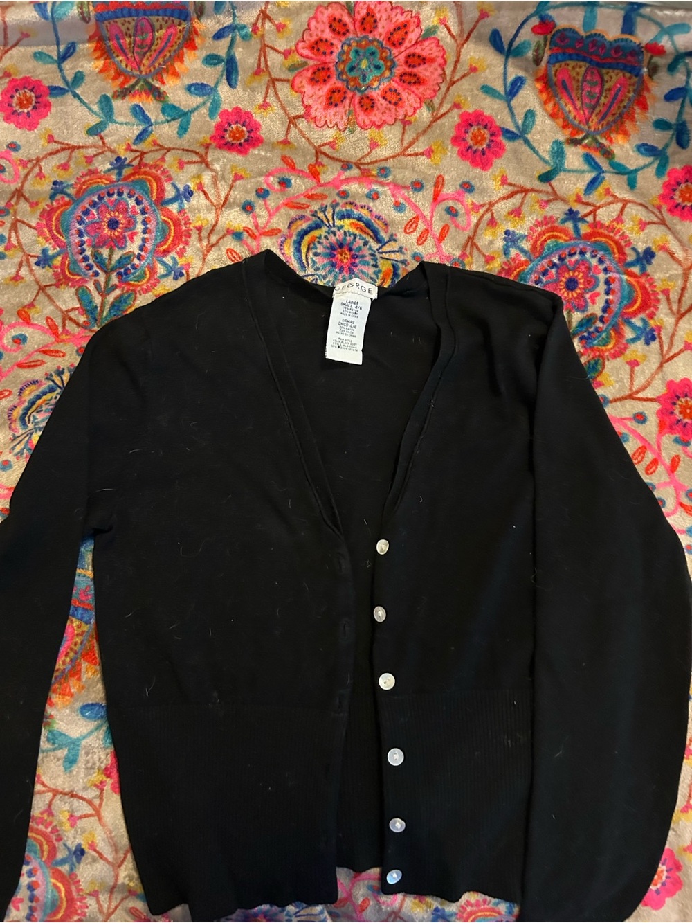 George Black Button-Front Men's Cardigan Sweater